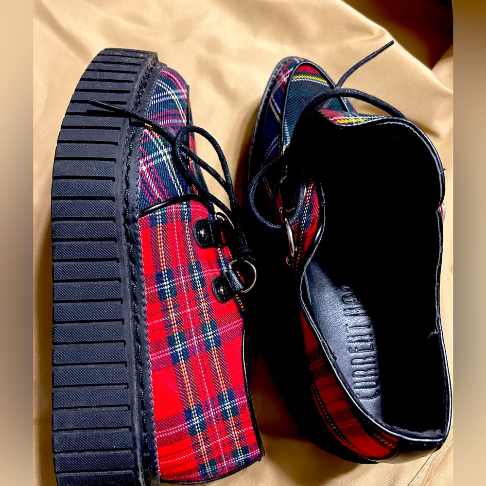 Dolls Kill plaid creepers